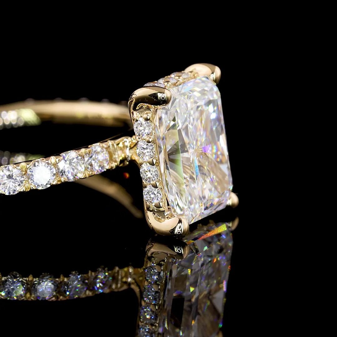 2.65 Cts 14k Yellow Gold Mix Shape Special Ring - Image 3