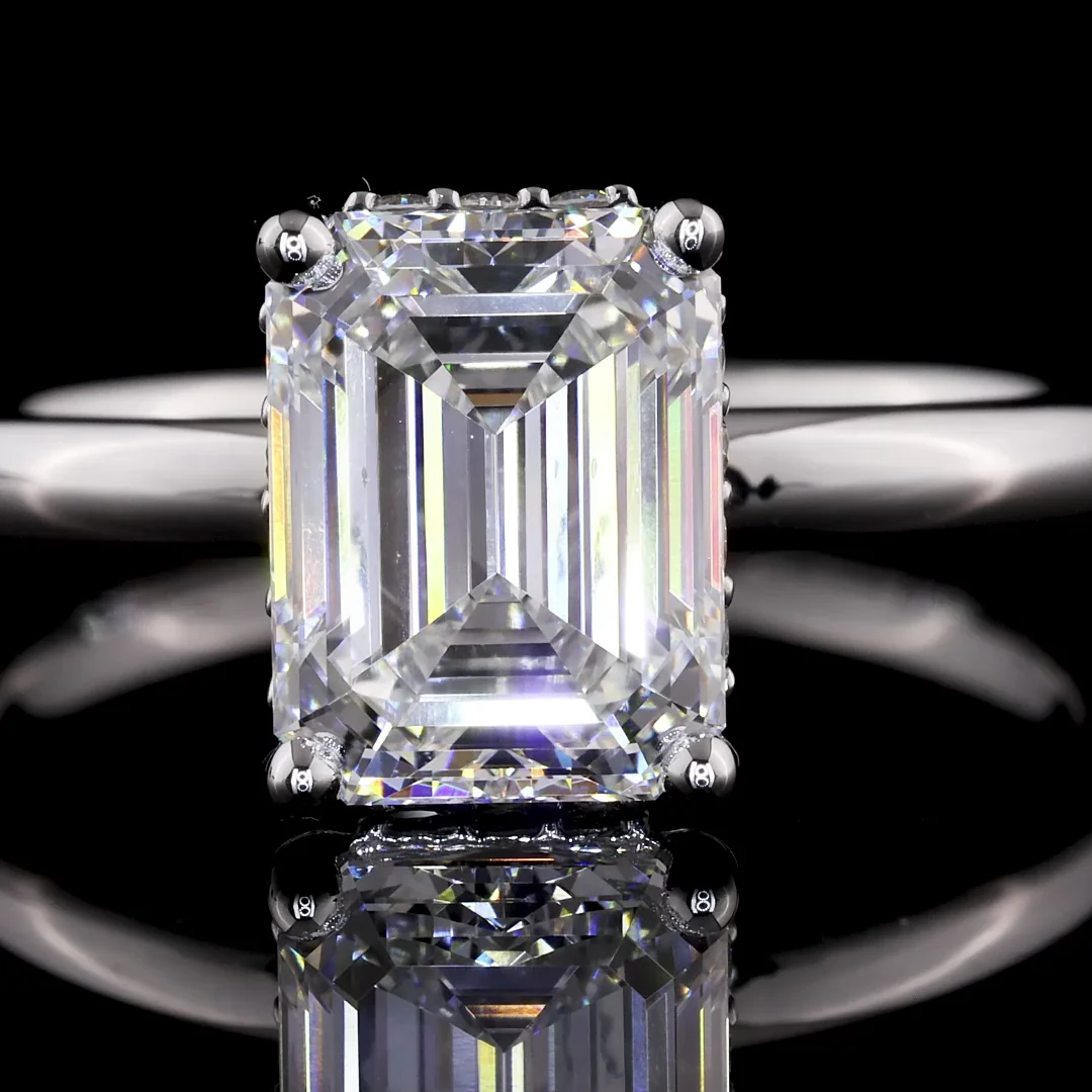 0.6 Cts 14k White Gold Round Shape Eternity Band Eternity Band - Image 3