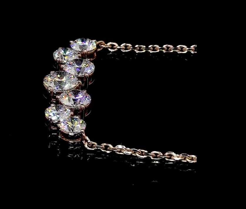 2.01 Cts 14k Rose Gold Round Shape Pendant Pendant - Image 3