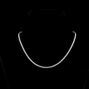8.08 Cts 14k White Gold Round Shape Tennis Necklace