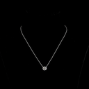 2.02 Cts 14k White Gold Round Shape Solitaire Pendant