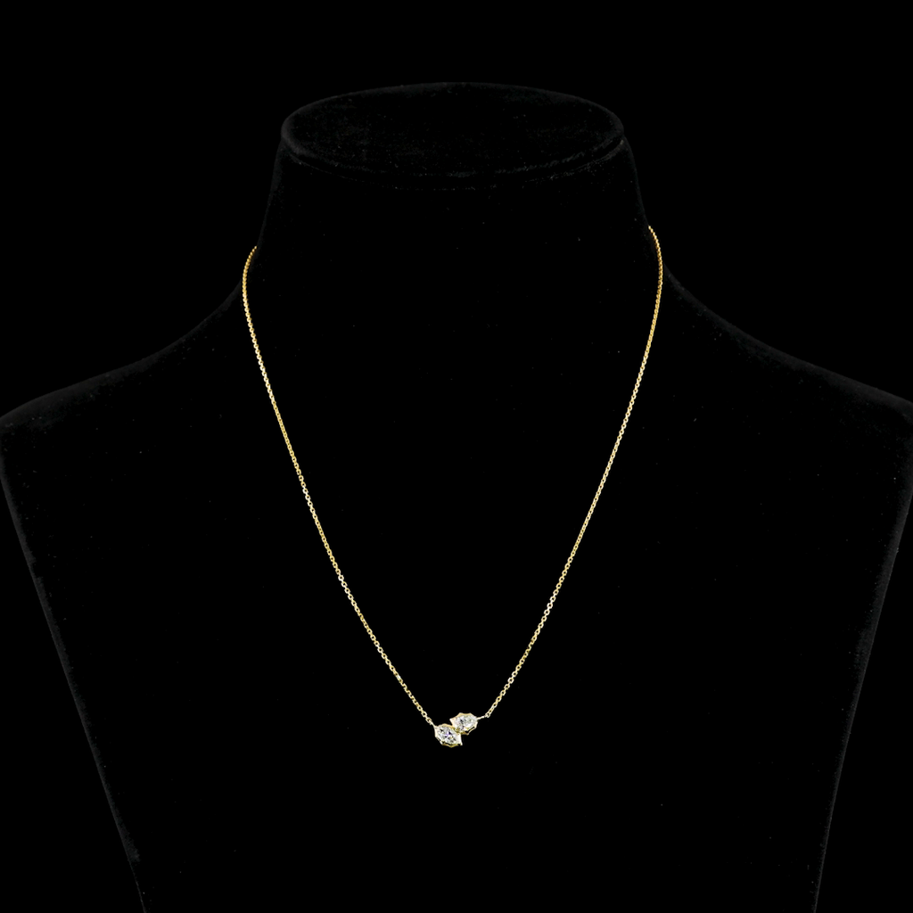 0.4 Cts 14k Yellow Gold Marquise Shape Pendant Pendant