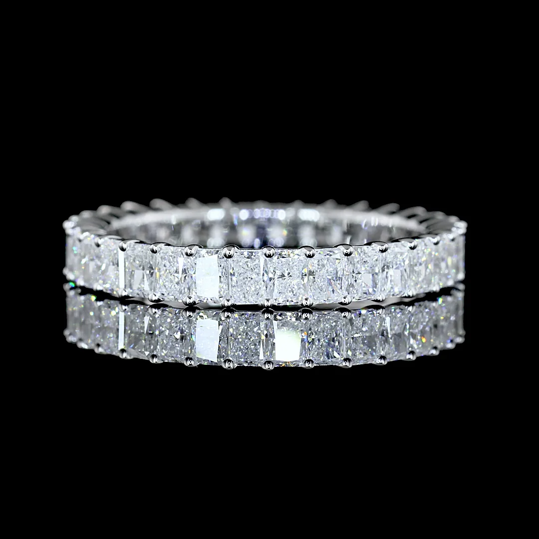 1.8 Cts 14k White Gold Radiant Shape Eternity Band Eternity Band