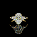 3.24 Cts 14k Yellow Gold Mix Shape Special Ring