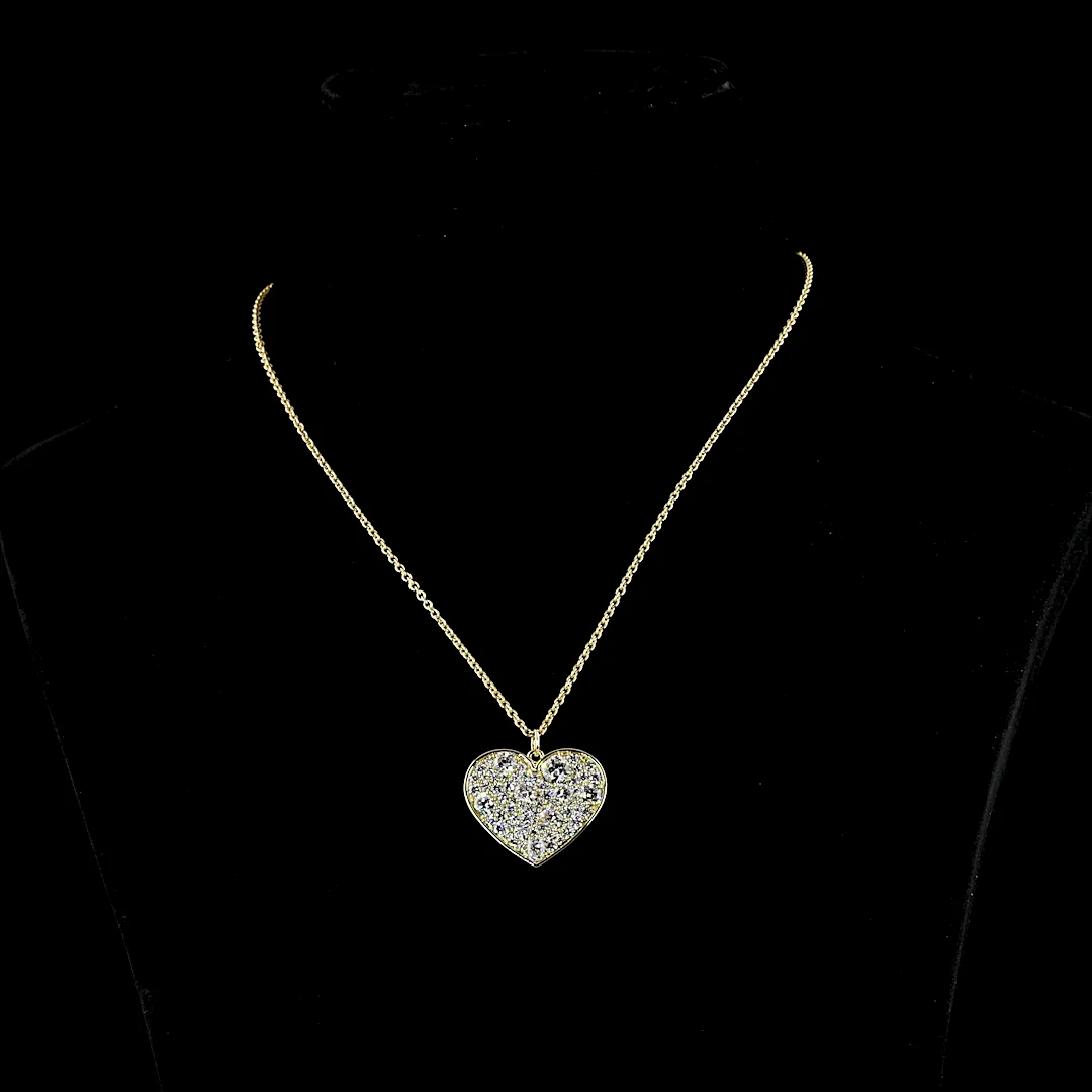 3.38 Cts 14k Yellow Gold Mix Shape Symbol Pendant