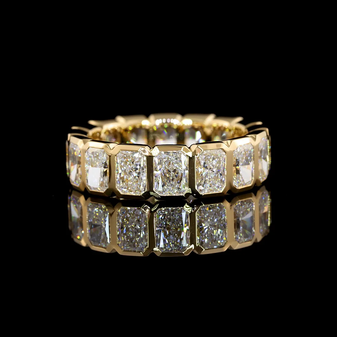 5.3 Cts 14k Yellow Gold Radiant Shape Eternity Band Eternity Band