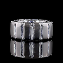 0 Cts Silver Shape Eternity Band Eternity Band