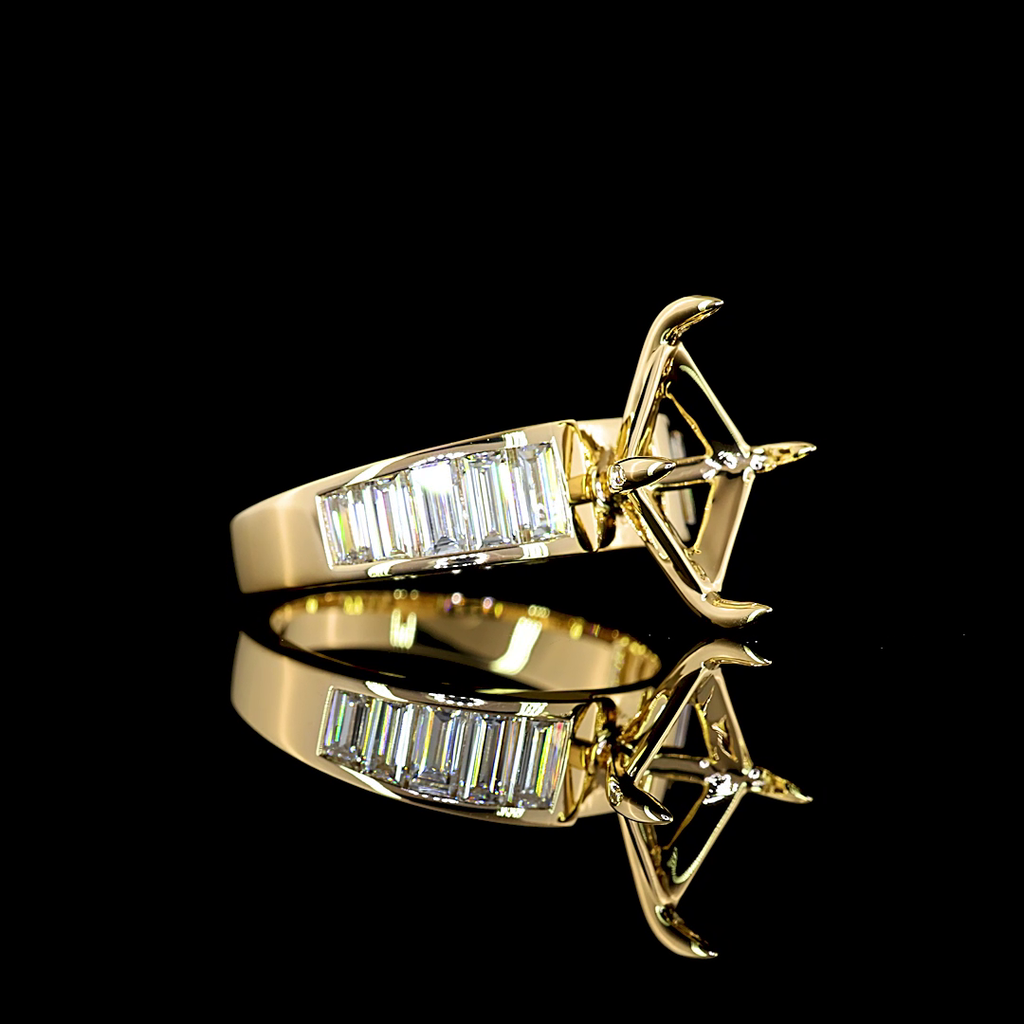 1.29 Cts 18k Yellow Gold Shape Special Ring