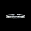 10.13 Cts 14k White Gold Radiant Shape Tennis Bracelet