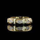 1.63 Cts 14k Yellow Gold Mix Shape Eternity Band Eternity Band