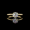 1.13 Cts 14k Yellow Gold Round Shape Hidden Halo Ring