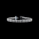 4.16 Cts 14k White Gold Marquise Shape Tennis Bracelet