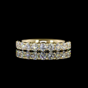 1.55 Cts 14k Yellow Gold Round Shape Eternity Band Eternity Band