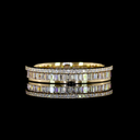 1.01 Cts 14k Yellow Gold Mix Shape Eternity Band Eternity Band