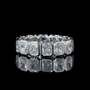4.6 Cts 14k White Gold Radiant Shape Eternity Band Eternity Band
