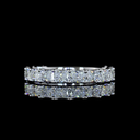 1.5 Cts 14k White Gold Radiant Shape 3/4 Band Eternity Band