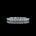 0.77 Cts Platinum Round Shape Eternity Band Eternity Band