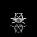 0 Cts Platinum Shape Solitaire Ring