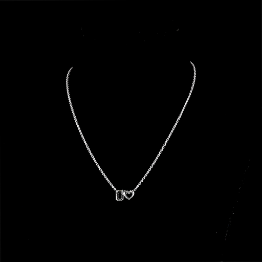 [PD14WHS300EMPNS] 3.02 Cts 14k White Gold Heart Shape Pendant Pendant