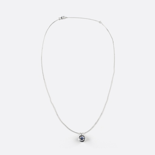 [PD14WSOEURO150B] 1.5 Cts 14k White Gold Old European Brilliant Shape Solitaire Pendant
