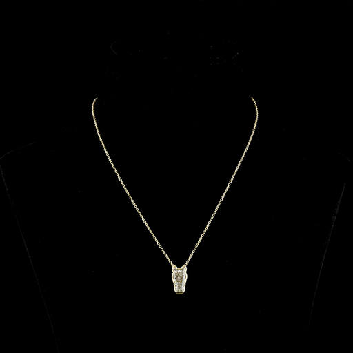 [PD18YSYHORSE400BEW] 4.27 Cts 18k Yellow Gold Horse Shape Symbol Pendant