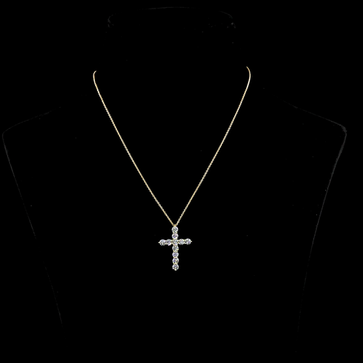 [PD14YSYRD200P] 1.92 Cts 14k Yellow Gold Round Shape Symbol Pendant