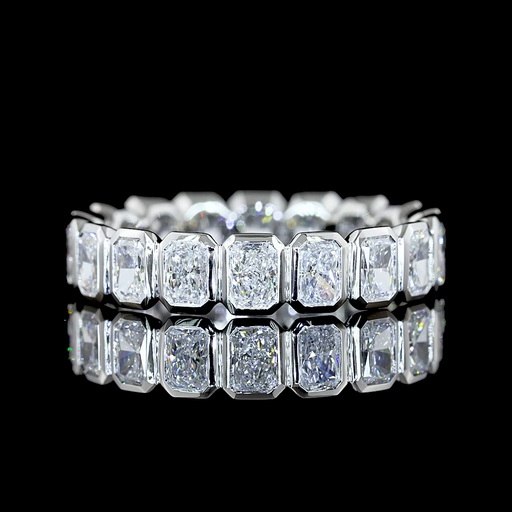 [EBPRAD175BNS] 1.82 Cts Platinum Radiant Shape Eternity Band Eternity Band