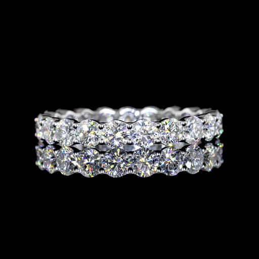 [EB14WRD150P] 1.73 Cts 14k White Gold Round Shape Eternity Band Eternity Band