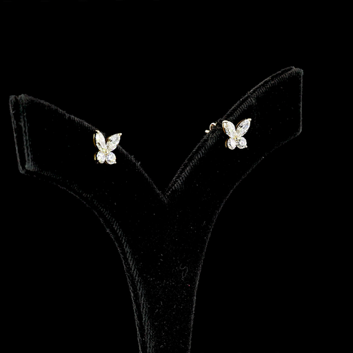 [ER14YSD100P] 1.22 Cts 14k Yellow Gold Mix Shape Studs Earring