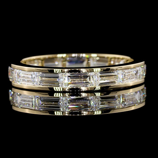 [EB14YBAG175CEW] 1.81 Cts 14k Yellow Gold Baguette Shape Eternity Band Eternity Band