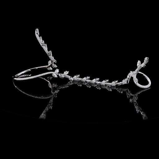 [BC14WSP1550PEW] 16.53 Cts 14k White Gold Mix Shape Special Bracelet