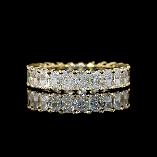 [EB14YRAD250PNS] 2.68 Cts 14k Yellow Gold Radiant Shape Eternity Band Eternity Band