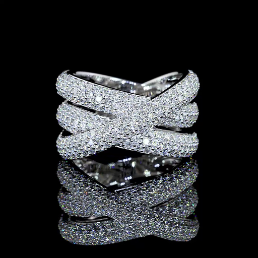 [RG14WSPRD250P] 2.52 Cts 14k White Gold Round Shape Special Ring