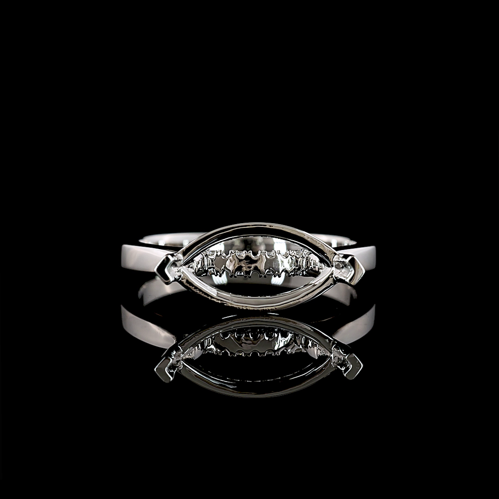 0.04 Cts Platinum Round Shape Special Ring