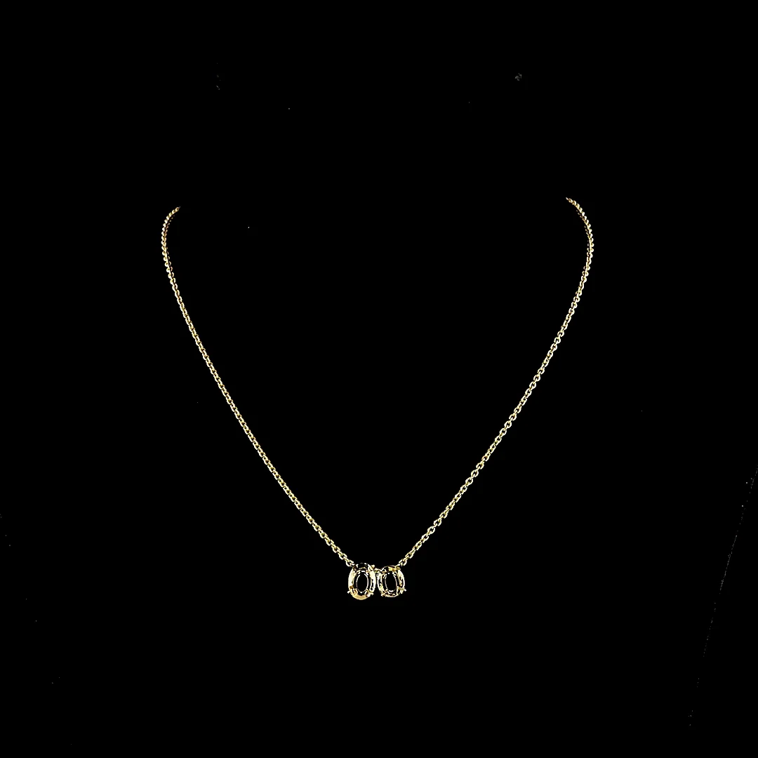 3.11 Cts 14k Yellow Gold Cushion Brilliant Shape Pendant Pendant